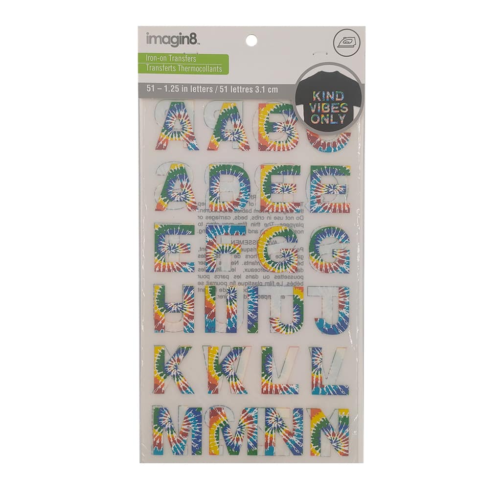 1 25 Iron On Tie Dye Rainbow Letters By Imagin8 Michaels 1 25 Iron On Tie Dye Rainbow Letters By Imagin8 Michaels